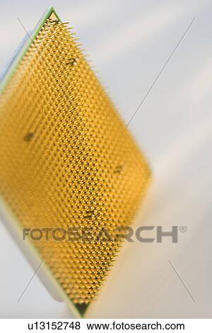Stock Photo - Close up of computer chip. Fotosearch