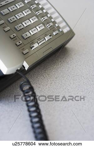 Close up of corded telephone View Large Photo Image Picture - Close up of corded telephone. Fotosearch