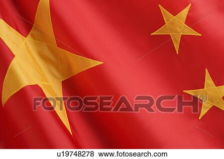Close up of flag of China View Large Photo Image Stock Photo - Close up of flag of China. Fotosearch