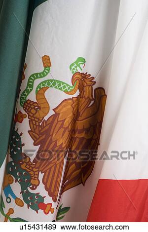 Close up of flag of Mexico View Large Photo Image Stock Photo - Close up of flag of Mexico. Fotosearch