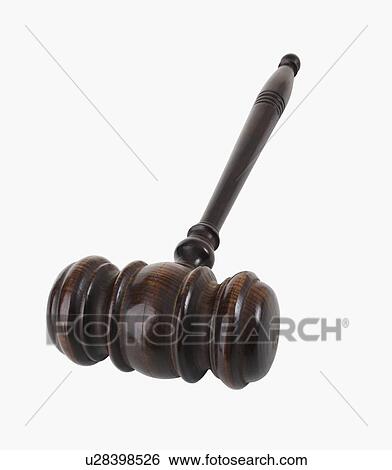 Stock Photograph - Close up of gavel. Fotosearch
