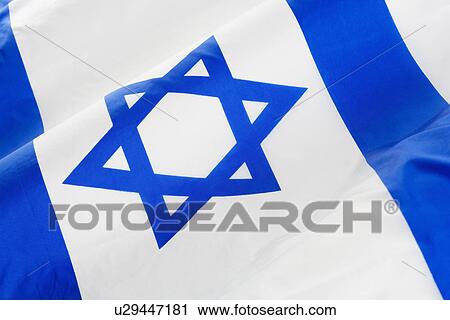 Close up of Israeli flag View Large Photo Image Stock Image - Close up of Israeli flag. Fotosearch