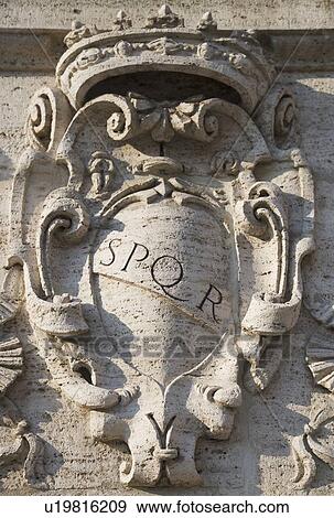 Stock Photo - Close up of Latin inscription in stone. Fotosearch