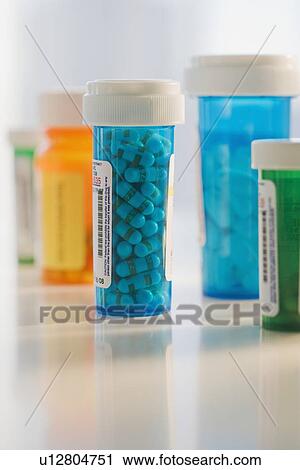 Close up of medication bottles View Large Photo Image Stock Image - Close up of medication bottles. Fotosearch