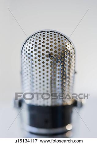 Close up of microphone View Large Photo Image Stock Photo - Close up of microphone. Fotosearch