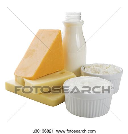 Close up of milk, cheese and dairy products View Large Photo Image Stock Image - Close up of milk, cheese and dairy products. Fotosearch