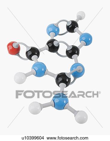 Picture - Close up of molecular model. Fotosearch