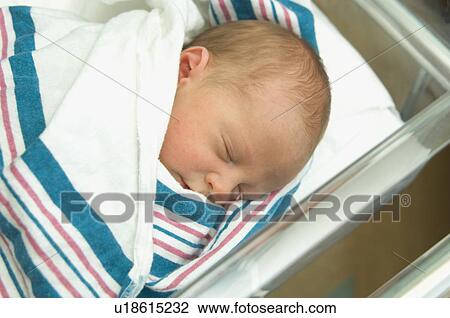 Close up of newborn baby sleeping View Large Photo Image Stock Image - Close up of newborn baby sleeping. Fotosearch