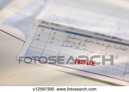 Close up of Past Due notice View Large Photo Image Stock Image - Close up of Past Due notice. Fotosearch