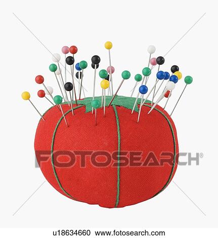 Close up of pins in pin cushion View Large Photo Image Stock Image - Close up of pins in pin cushion. Fotosearch