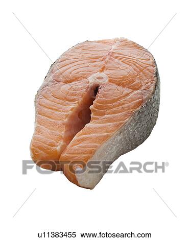 Stock Photography - Close up of salmon fillet. Fotosearch