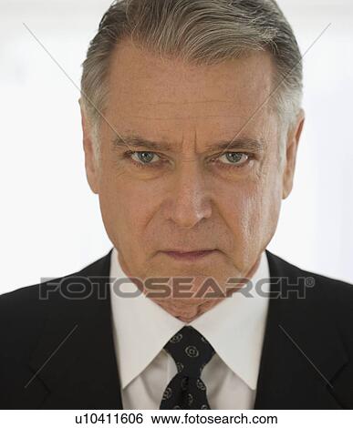 Close up of senior man wearing jacket and necktie View Large Photo Image Stock Photograph - Close up of senior man wearing jacket and necktie. Fotosearch