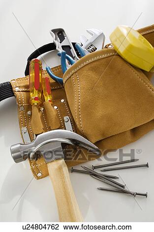 Close up of tool belt View Large Photo Image Stock Image - Close up of tool belt. Fotosearch