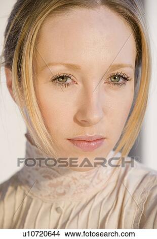 Picture - Close up of woman. Fotosearch