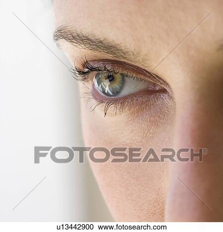 Close up of woman’s eye View Large Photo Image Stock Image - Close up of woman’s eye. Fotosearch