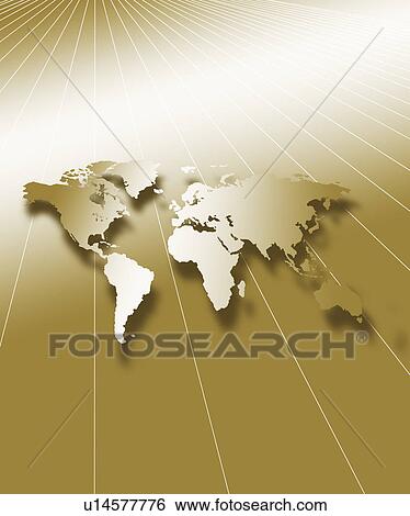 Computer generated map of globe View Large Photo Image Stock Photograph - Computer generated map of globe. Fotosearch