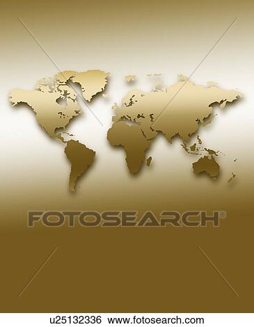 Computer generated map of globe View Large Photo Image Stock Photograph - Computer generated map of globe. Fotosearch