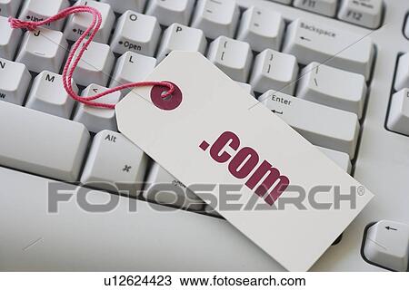 Computer keyboard with. com tag View Large Photo Image Stock Image - Computer keyboard with. com tag. Fotosearch