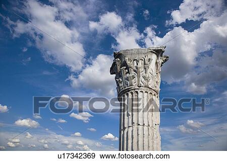 Stock Photo - Corinthian column of Phocus, Roman Forum, Italy. Fotosearch