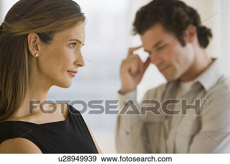 Stock Photo - Couple having argument. Fotosearch