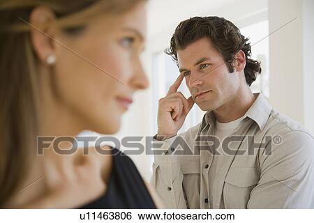 Couple having argument View Large Photo Image Stock Photograph - Couple having argument. Fotosearch