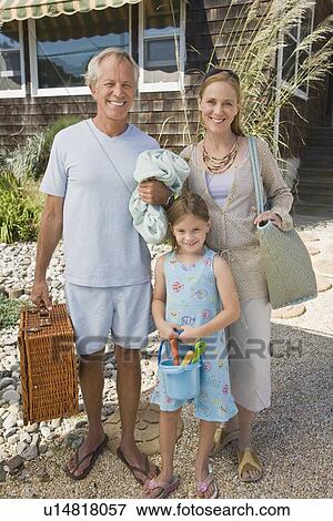 Family going to beach View Large Photo Image Stock Photo - Family going to beach. Fotosearch