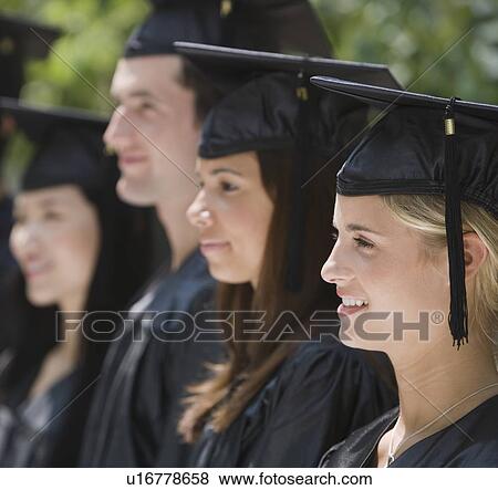 Group of college graduates in row View Large Photo Image Stock Photo - Group of college graduates in row. Fotosearch