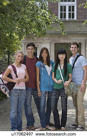 Group of multi-ethnic college students View Large Photo Image Stock Photo - Group of multi-ethnic college students. Fotosearch