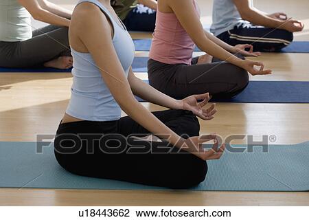 Group of people practicing yoga View Large Photo Image Stock Image - Group of people practicing yoga. Fotosearch