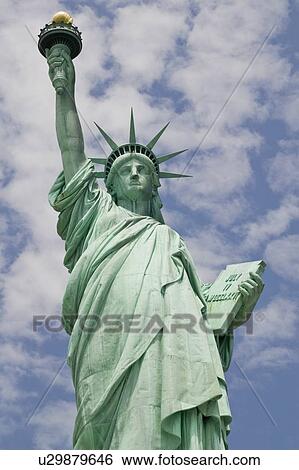 Low angle view of Statue of Liberty View Large Photo Image Stock Photograph - Low angle view of Statue of Liberty. Fotosearch