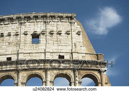 Low angle view of the Colosseum, Italy View Large Photo Image Picture - Low angle view of the Colosseum, Italy. Fotosearch