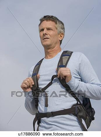 man wearing backpack