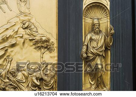 Ornate detail on door, The Gates of Paradise, Florence, Italy View Large Photo Image Picture - Ornate detail on door, The Gates of Paradise, Florence, Italy. Fotosearch
