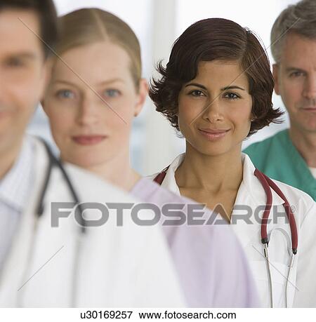 Row of medical professionals View Large Photo Image Stock Photo - Row of medical professionals. Fotosearch