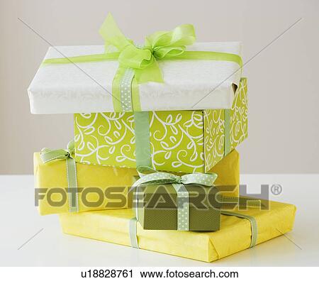 Stack of gifts View Large Photo Image Stock Image - Stack of gifts. Fotosearch