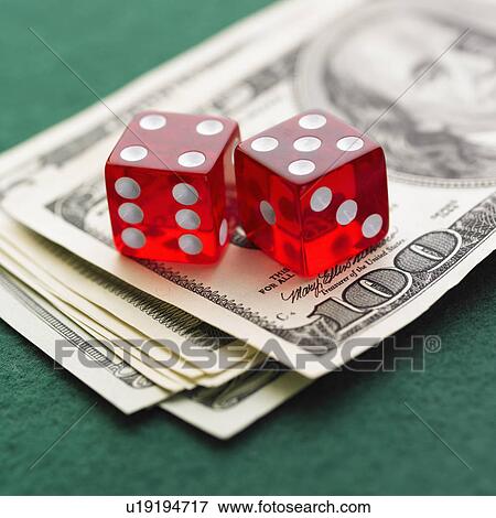 Still life of pair of dice and money View Large Photo Image Stock Photo - Still life of pair of dice and money. Fotosearch