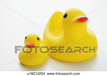 Picture - Studio shot of rubber duck toys. Fotosearch