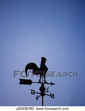 Weather vane with rooster View Large Photo Image Stock Image - Weather vane with rooster. Fotosearch