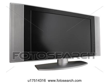 Wide screen television on table View Large Photo Image Stock Photograph - Wide screen television on table. Fotosearch