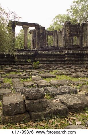 Ancient Temple Angkor Thom Angkor Wat Baphuon Cambodia Khmer View Large Photo Image Stock Photograph - Ancient Temple Angkor Thom Angkor Wat Baphuon Cambodia Khmer. Fotosearch