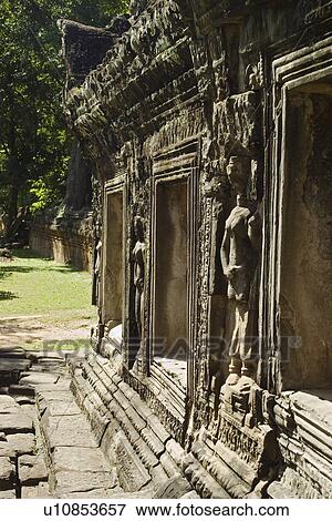 Ancient Temple Angkor Wat Banteay Kdei Cambodia Khmer View Large Photo Image Stock Photo - Ancient Temple Angkor Wat Banteay Kdei Cambodia Khmer. Fotosearch