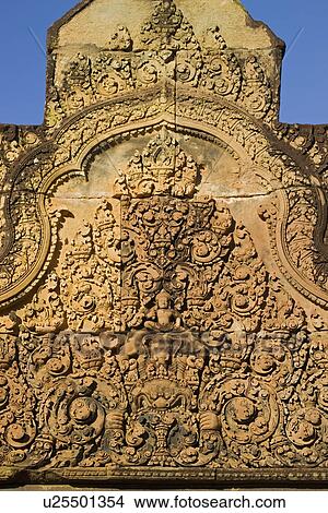 Ancient Temple Angkor Wat Banteay Srei Cambodia Khmer View Large Photo Image Picture - Ancient Temple Angkor Wat Banteay Srei Cambodia Khmer. Fotosearch