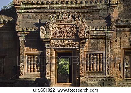 Ancient Temple Angkor Wat Banteay Srei Cambodia Khmer View Large Photo Image Stock Image - Ancient Temple Angkor Wat Banteay Srei Cambodia Khmer. Fotosearch