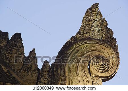 Ancient Temple Angkor Wat Banteay Srei Cambodia Khmer View Large Photo Image Stock Photo - Ancient Temple Angkor Wat Banteay Srei Cambodia Khmer. Fotosearch