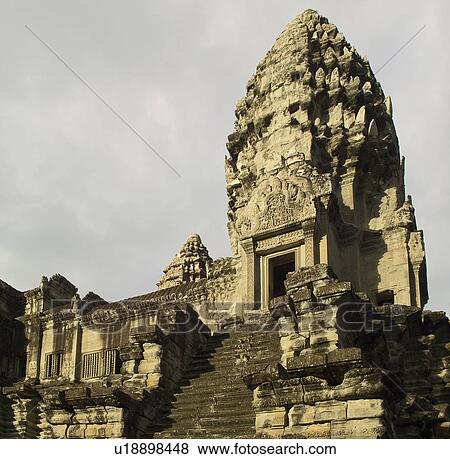 Stock Photo - Ancient Temple Angkor Wat Cambodia Khmer. Fotosearch