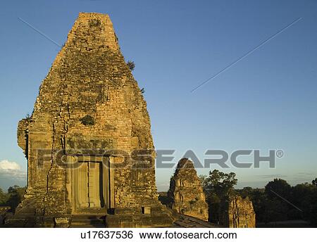 Ancient Temple Angkor Wat Cambodia Khmer Preah Rup View Large Photo Image Stock Photograph - Ancient Temple Angkor Wat Cambodia Khmer Preah Rup. Fotosearch