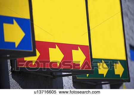 Stock Photography - Arrow signs pointing to right. Fotosearch