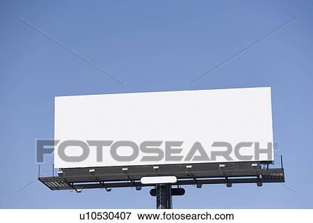 Blank billboard under blue sky View Large Photo Image Stock Photo - Blank billboard under blue sky. Fotosearch