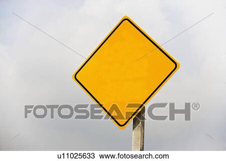 Stock Image - Blank street sign. Fotosearch