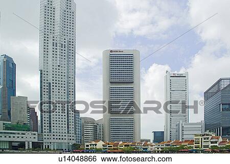 Boat Quay Central Business District SBD Singapore View Large Photo Image Stock Photograph - Boat Quay Central Business District SBD Singapore. Fotosearch